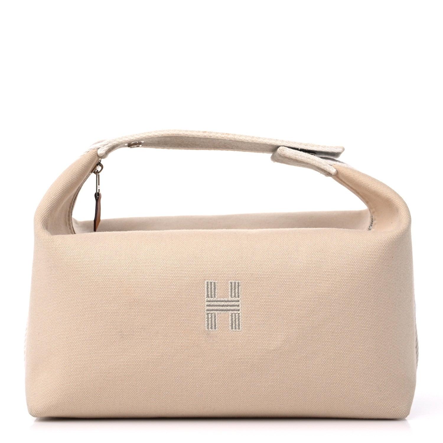 Hermes Canvas Large Bride-A-Brac Pouch Natural 1 of 12