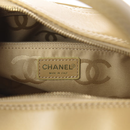Chanel Calfskin Stitch Surpique Bowler Beige 5 of 9