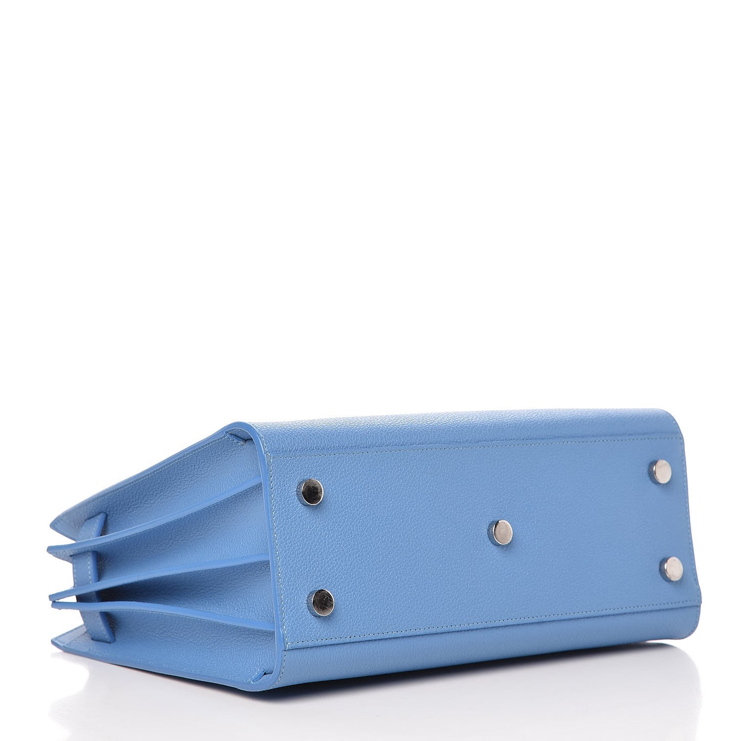 Grained Calfskin Baby Sac De Jour Blue Clair