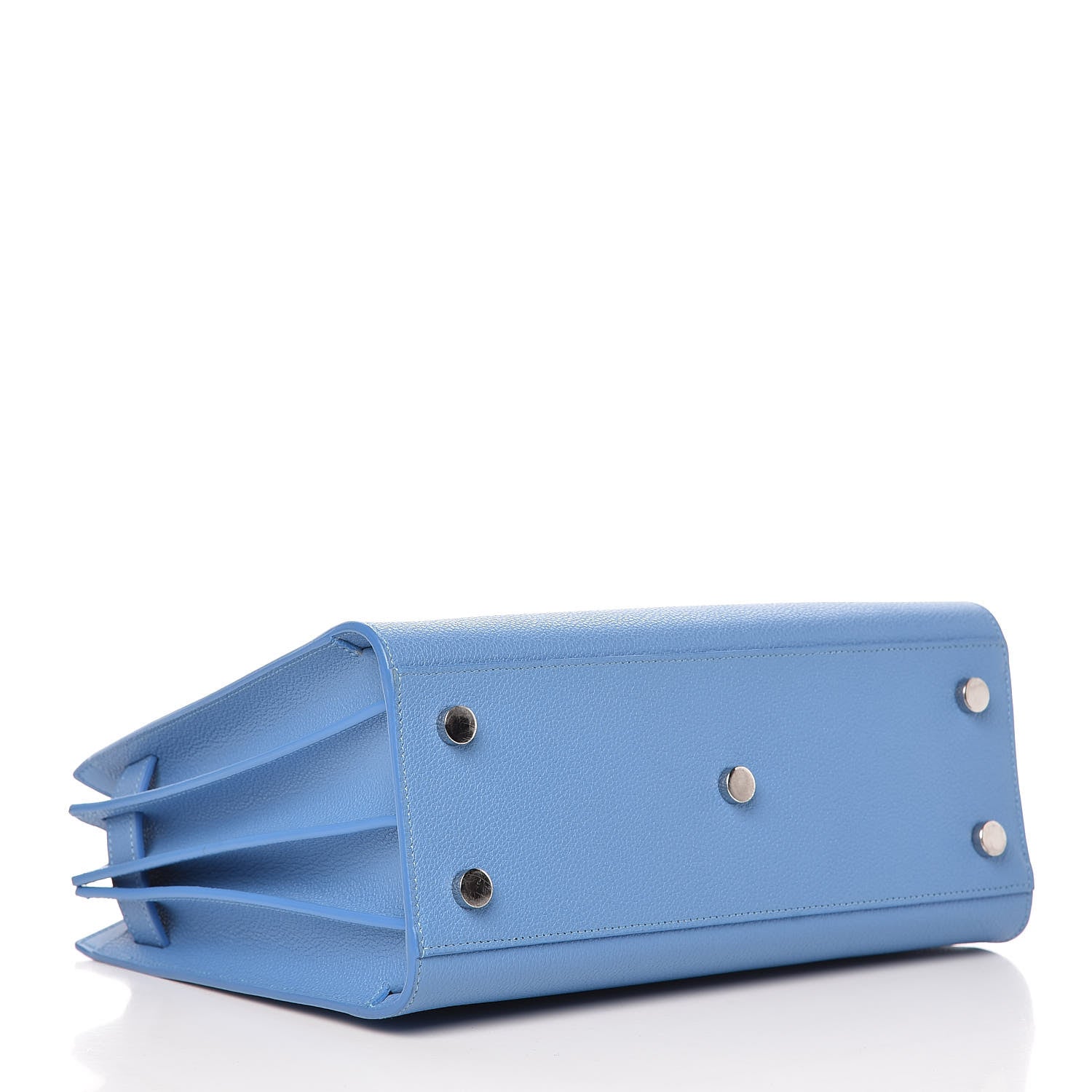 Saint Laurent Grained Calfskin Baby Sac De Jour Blue Clair 5 of 13