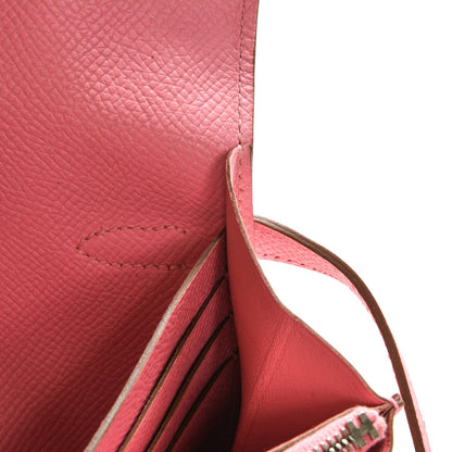 Hermes Epsom Kelly Longue Wallet Rose Confetti 17 of 18