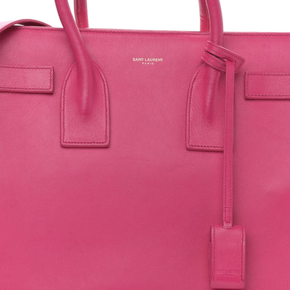 Saint Laurent Calfskin Small Sac De Jour Lipstick Fuchsia 8 of 14