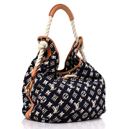 Louis Vuitton Nylon Monogram Cruise Bulles GM Navy 4 of 18