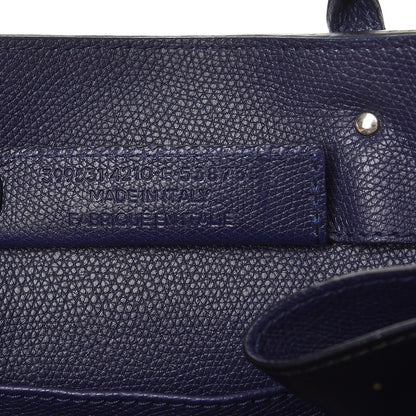 Balenciaga Grained Calfskin Papier A6 Zip Around Tote Bleu Indigo 9 of 10