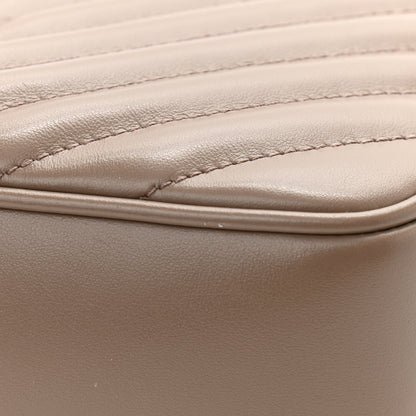 Saint Laurent Calfskin Matelasse Monogram Lou Camera Bag Dark Beige 12 of 13