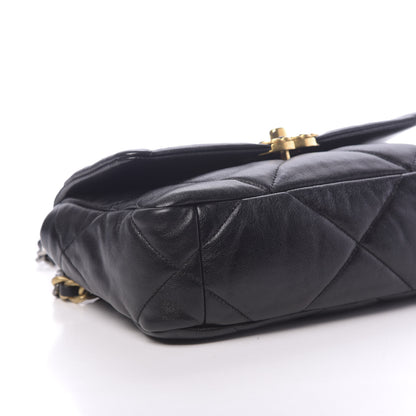 Chanel Goatskin Quilted Medium 19 Flap Black 8 of 14