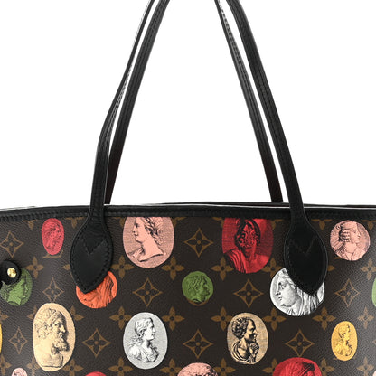 Louis Vuitton X Fornasetti Monogram Cameo Neverfull MM 8 of 10