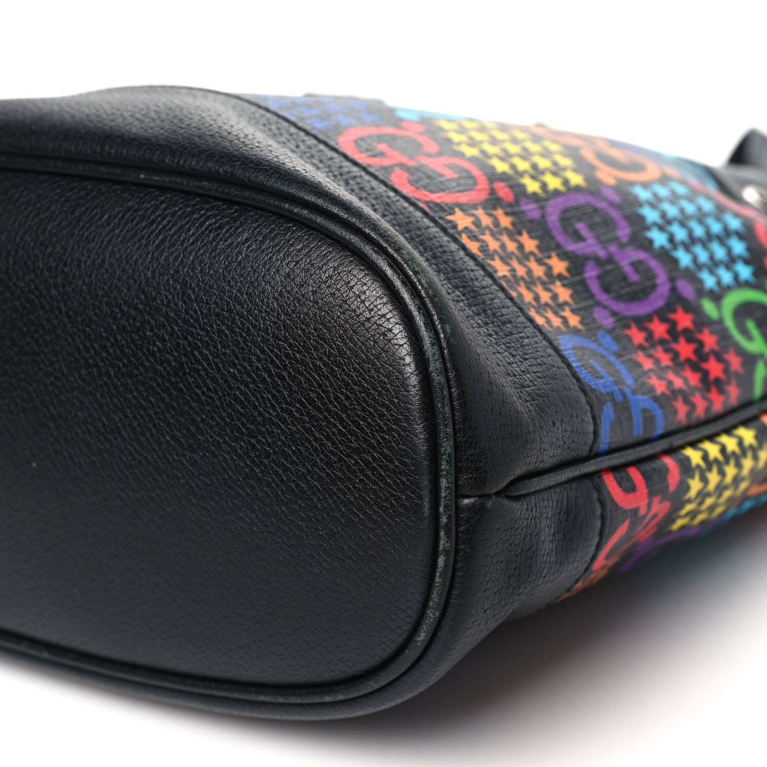 Gucci GG Supreme Monogram Psychedelic Bucket Bag Black 10 of 11