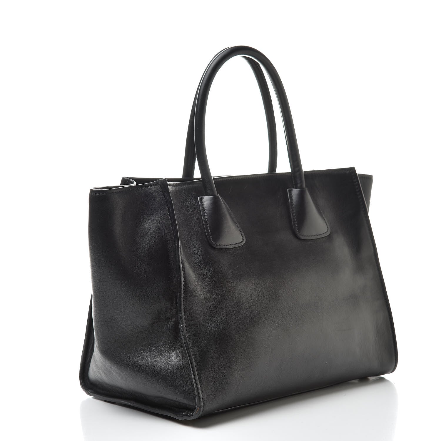 Prada City Calf Front Pocket Tote Black 3 of 18