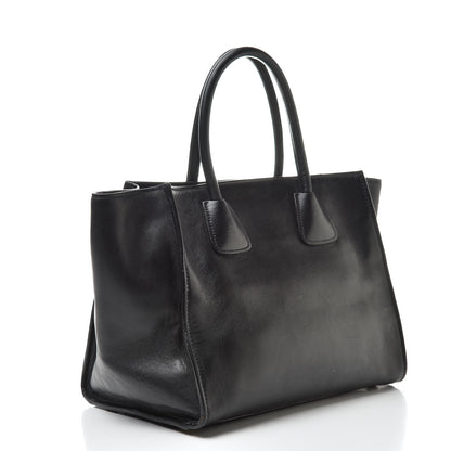 Prada City Calf Front Pocket Tote Black 3 of 18