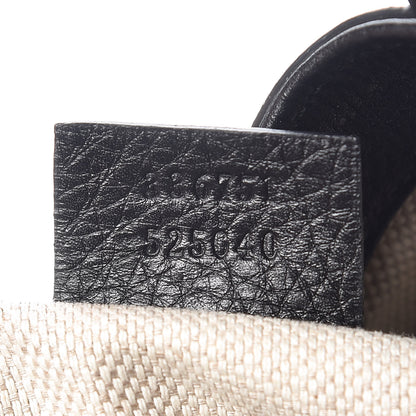 Gucci Pebbled Calfskin Small Soho Shoulder Bag Black 9 of 9