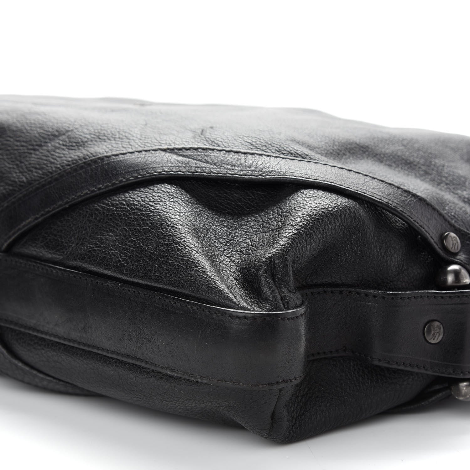 Burberry Prorsum Calfskin Hobo Bag Black 9 of 10