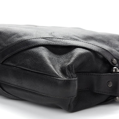 Burberry Prorsum Calfskin Hobo Bag Black 9 of 10