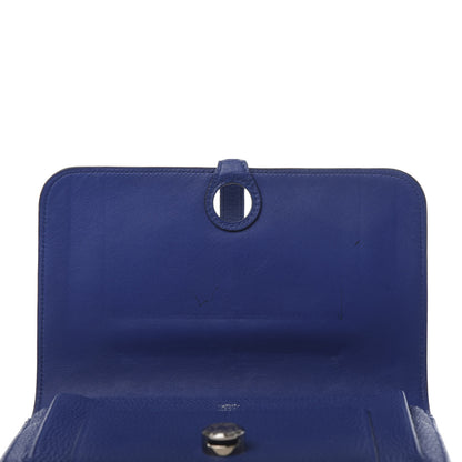 Hermes Togo Dogon Duo Wallet Bleu Electrique 7 of 11