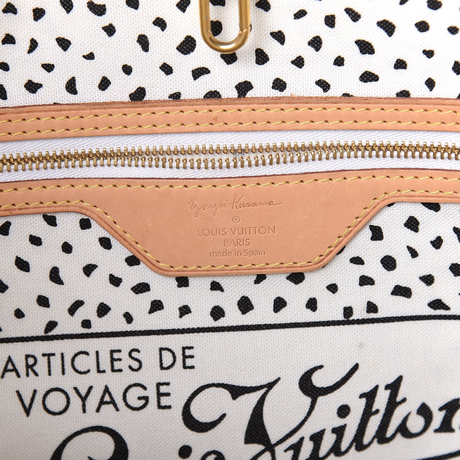 Louis Vuitton Monogram Kusama Waves Neverfull MM White 8 of 10