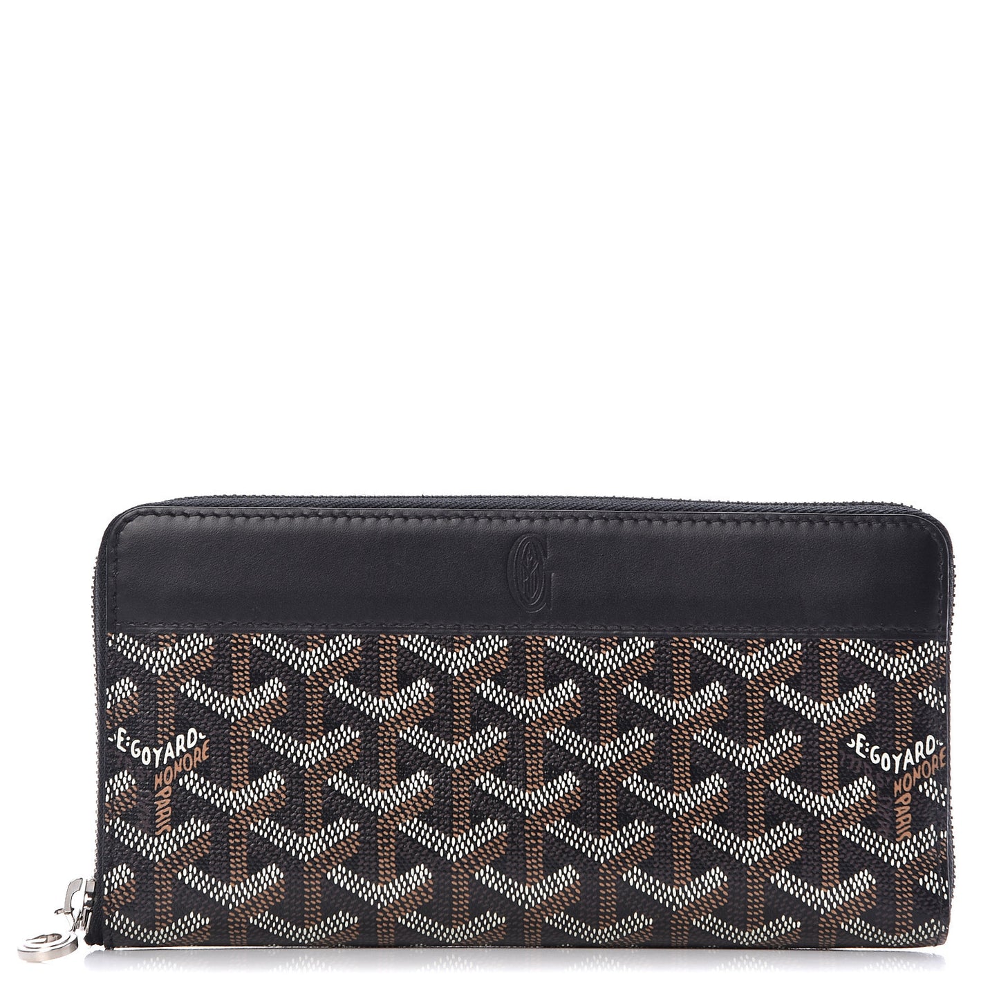 Goyardine Matignon Zip Around GM Wallet Black