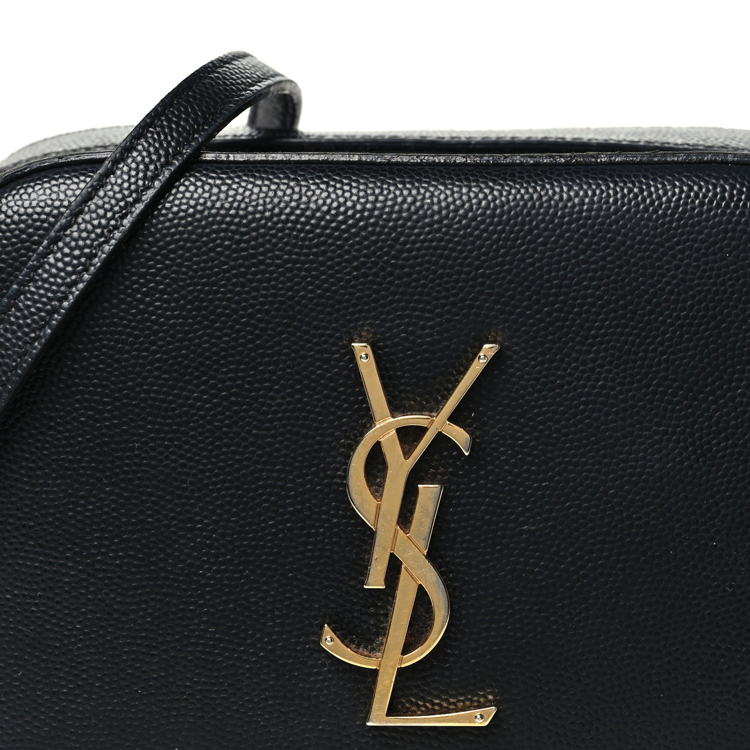 Saint Laurent Grain De Poudre Small Classic Monogram Camera Bag Black 7 of 11