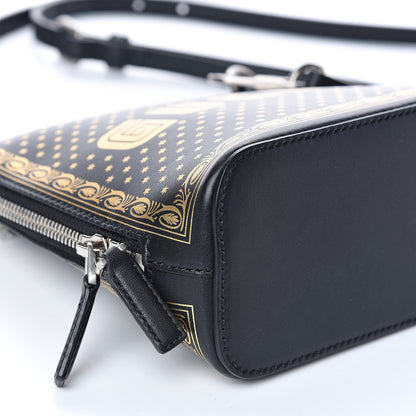 Gucci X SEGA Calfskin GUCCY Stars Mini Dome Shoulder Bag Black Gold 8 of 9
