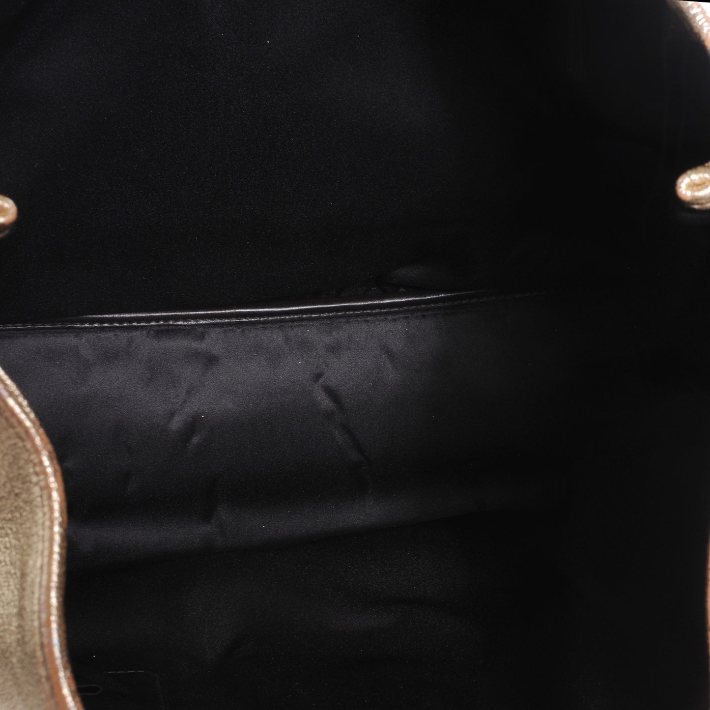 Chevre Y-Mail Tote Metallic Gold