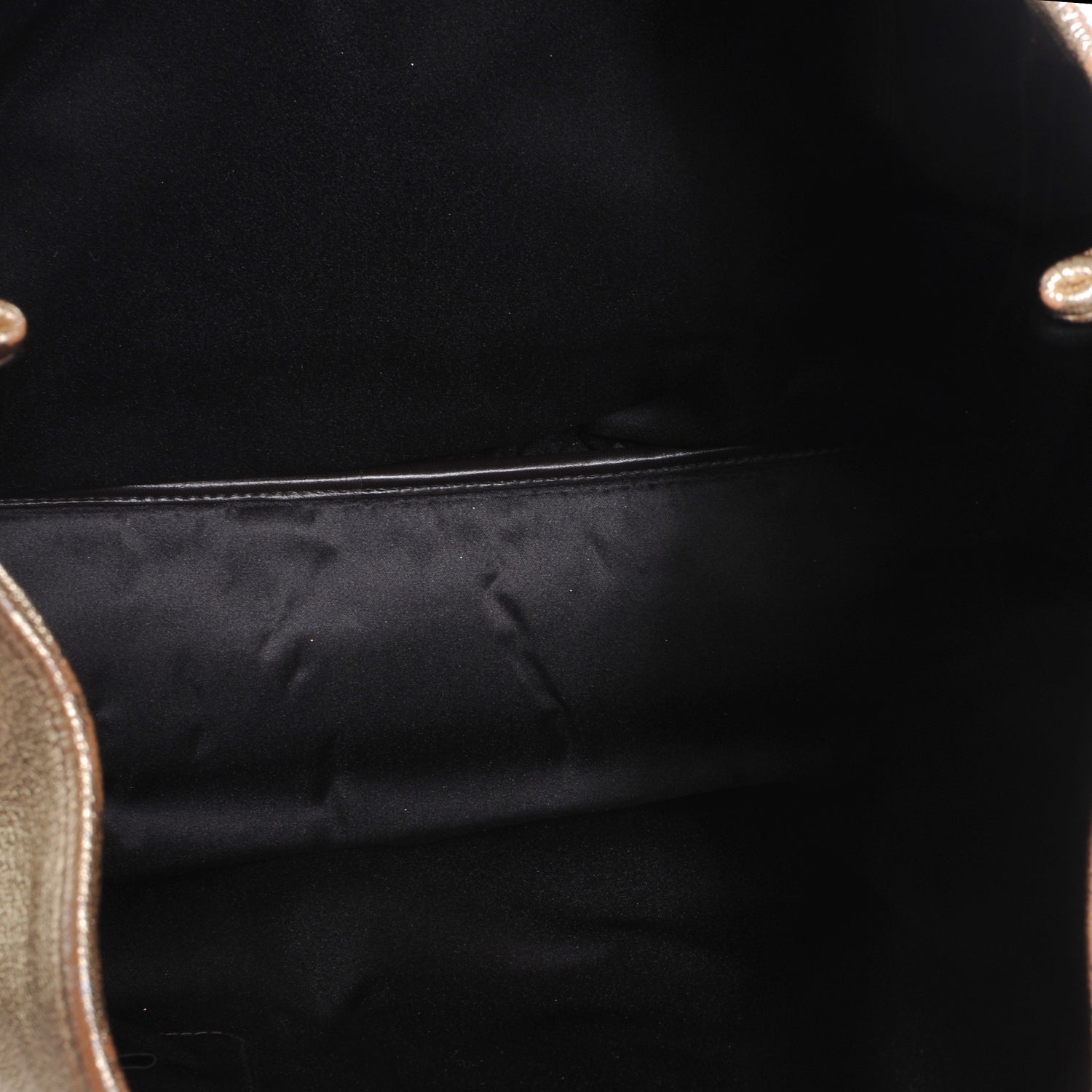 Saint Laurent Chevre Y-Mail Tote Metallic Gold 5 of 7