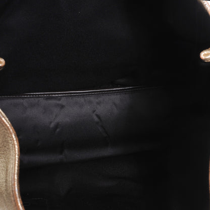 Saint Laurent Chevre Y-Mail Tote Metallic Gold 5 of 7