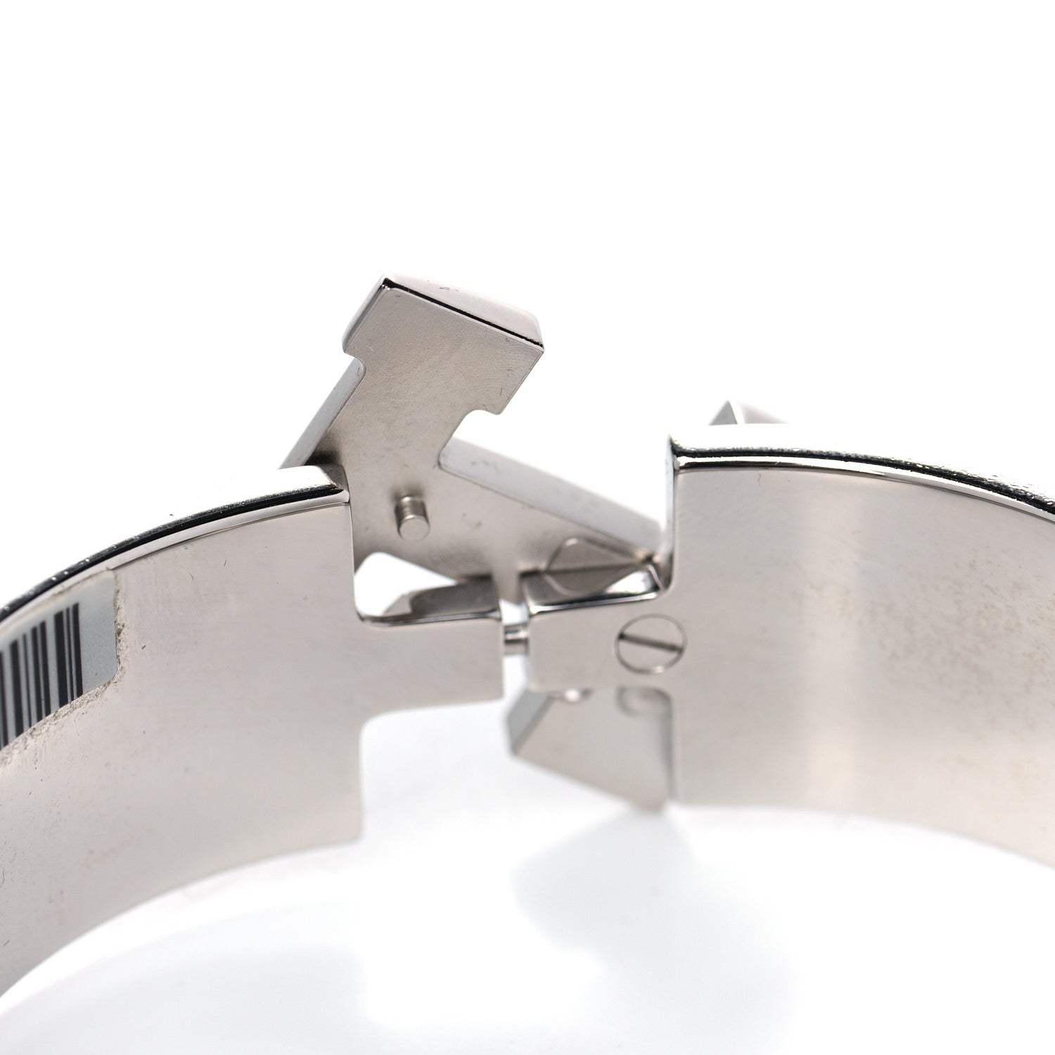 Hermes Enamel Wide Clic Clac H Bracelet GM White 6 of 6