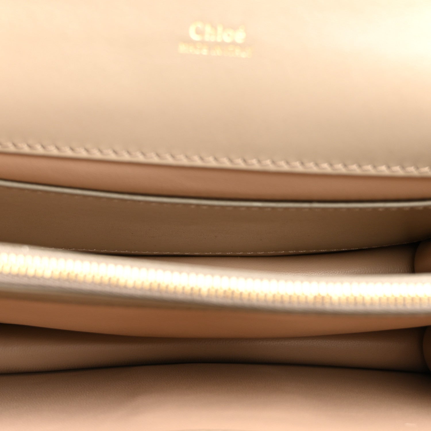 Chloe Shiny Goatskin Calfskin Aby Chain Shoulder Bag Motty Grey 5 of 9