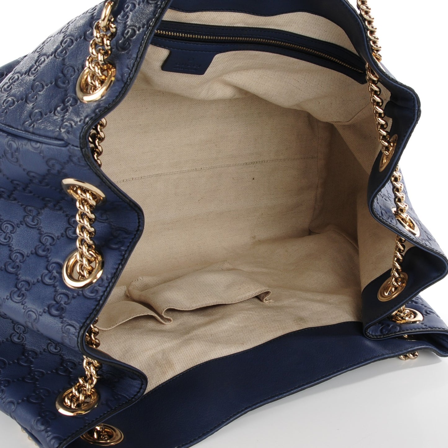 Guccissima Medium Emily Shoulder Bag Blue