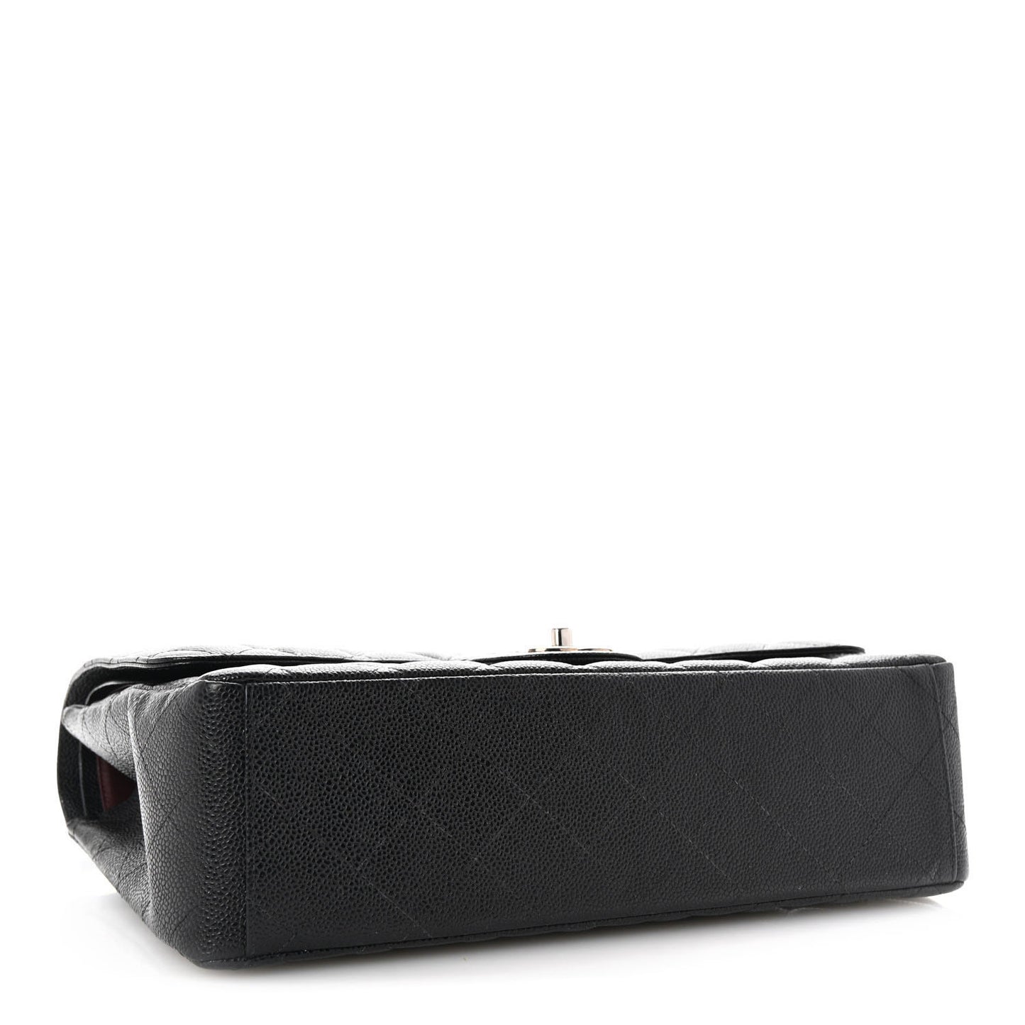 Caviar Quilted Maxi Double Flap Black