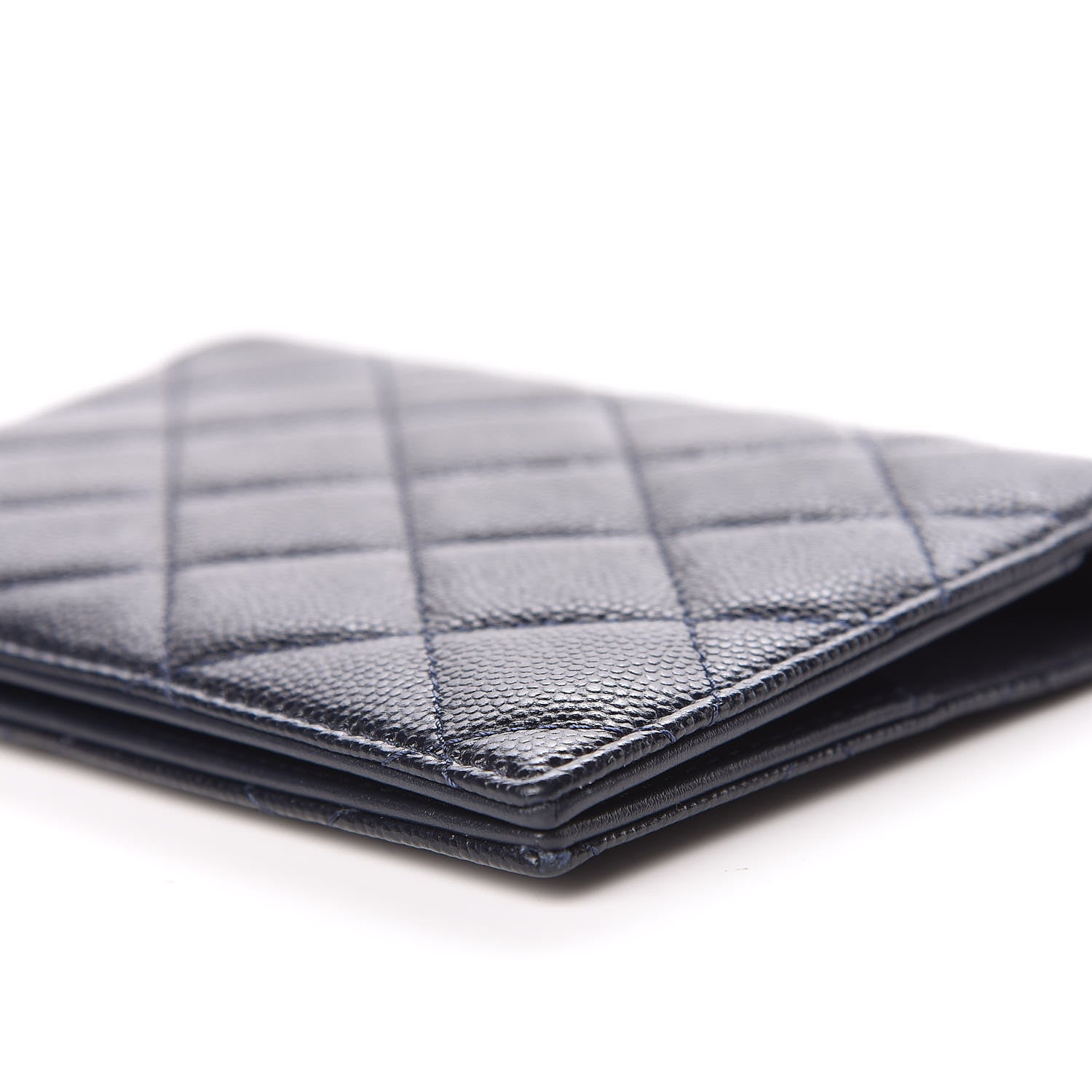 Chanel Caviar Quilted Passport Holder Navy 10 of 12