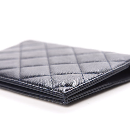 Chanel Caviar Quilted Passport Holder Navy 10 of 12