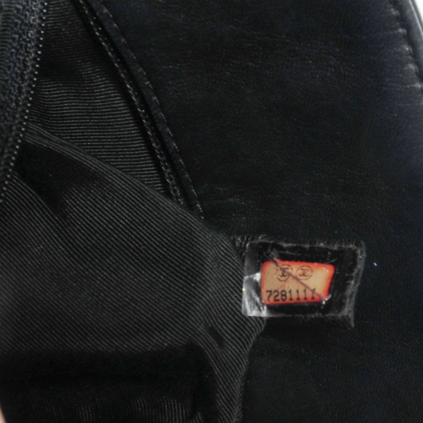 Lambskin Chocolate Bar CC Handbag Black