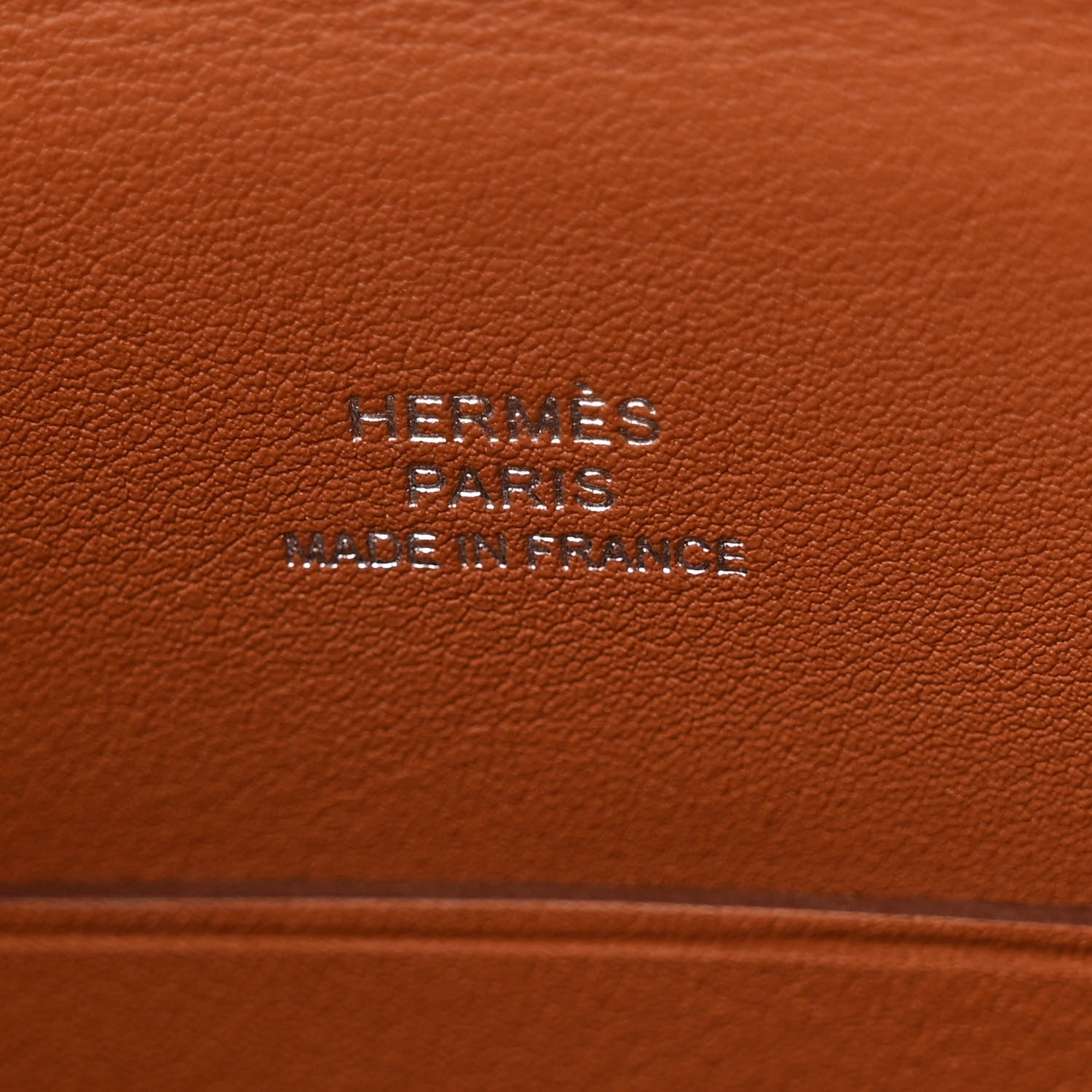 Hermes Barenia Faubourg Videpoches Fauve Gold 6 of 11