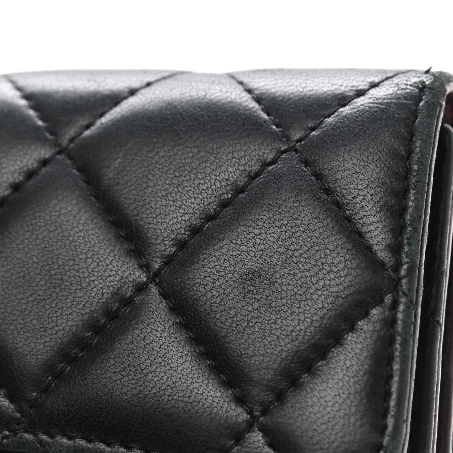 Chanel Lambskin Quilted Large Flap Wallet Black 16 of 20