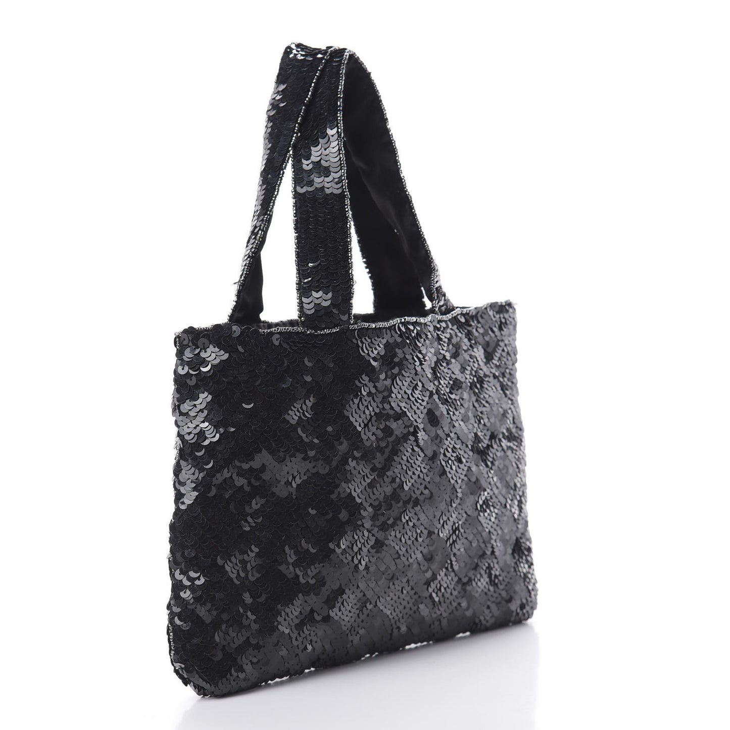 Sequin CC Evening Bag Black