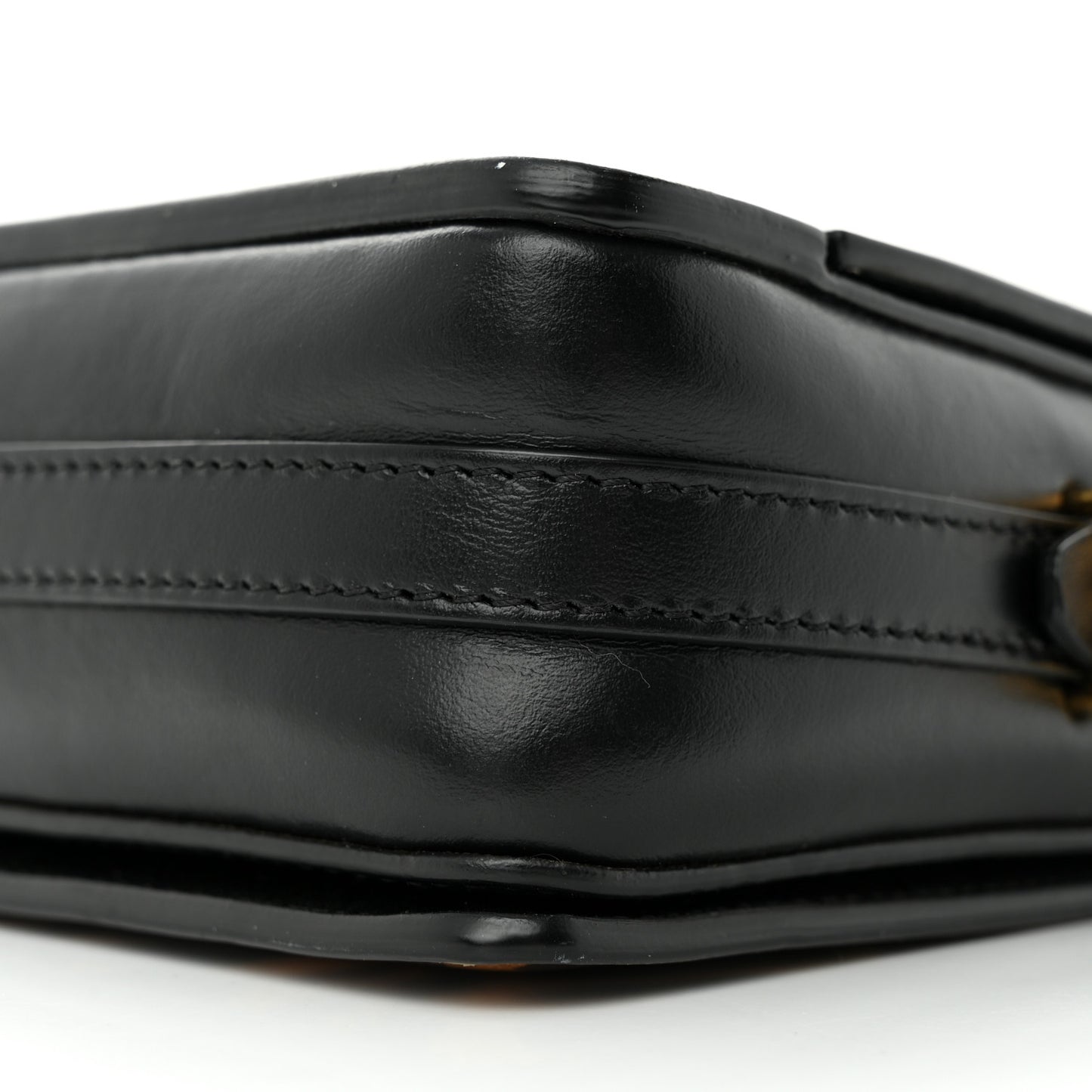 Calfskin Leopard Small Grace Bag Black
