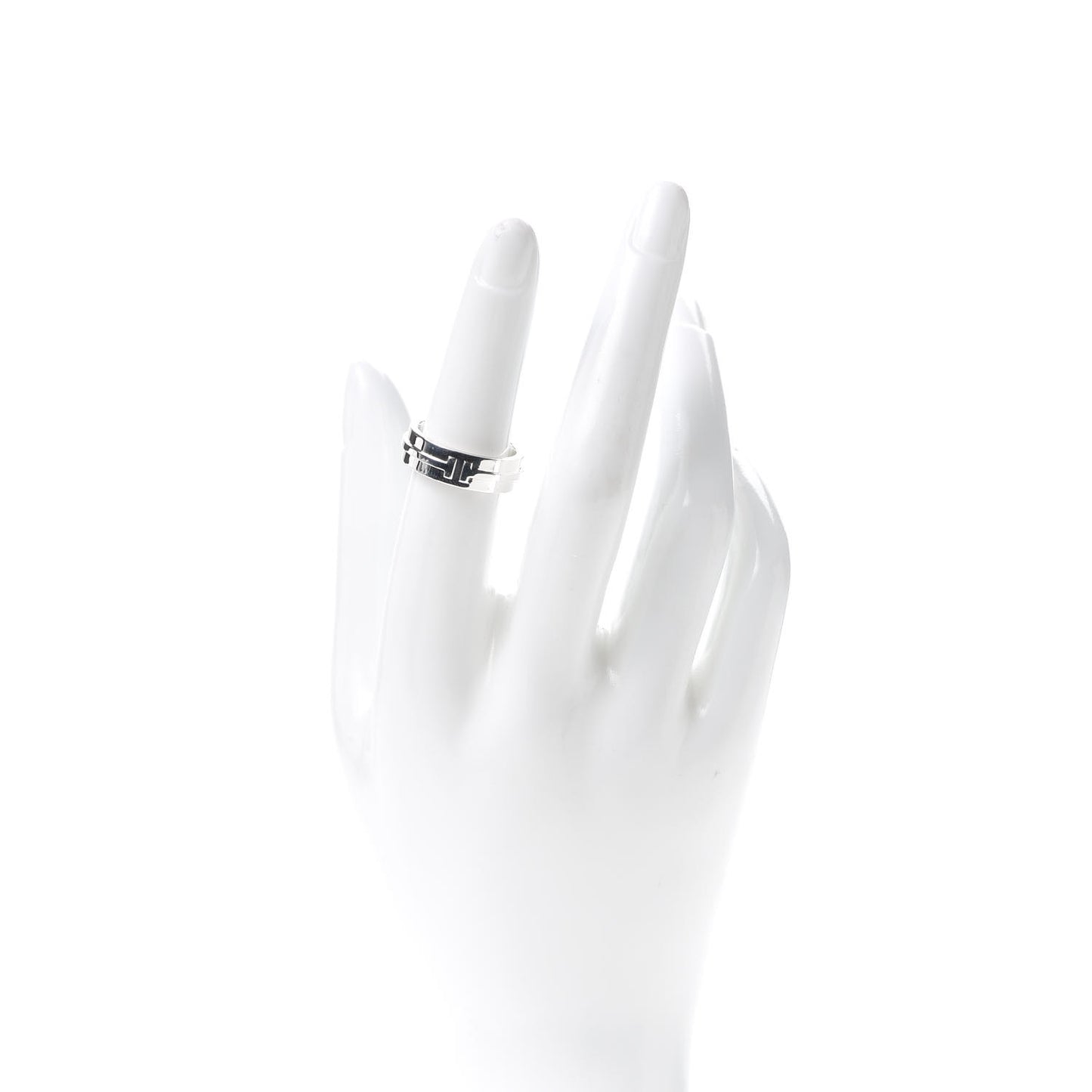 Sterling Silver Tiffany T Wide Band Ring 52 6