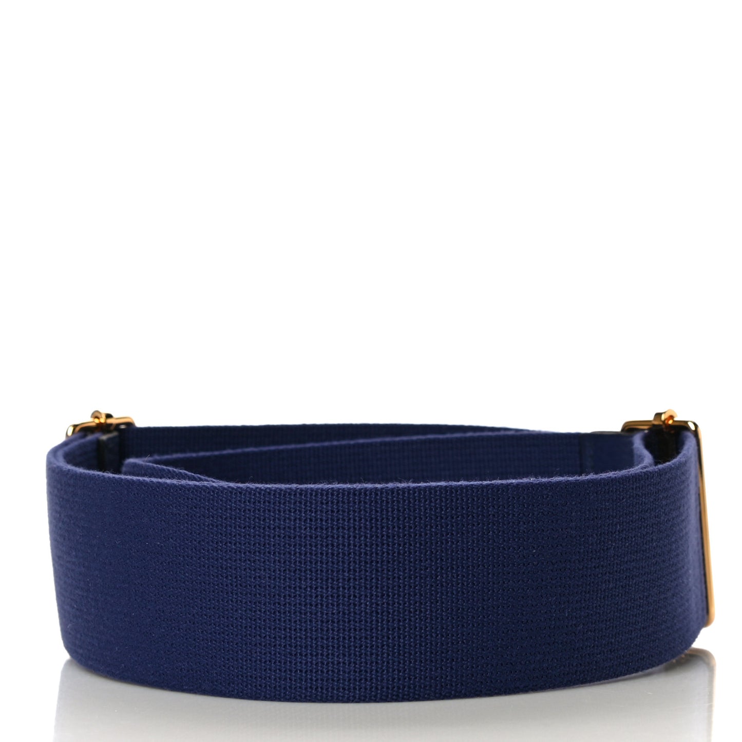 Toile Taurillon Clemence Shoulder Strap Bleu Encre