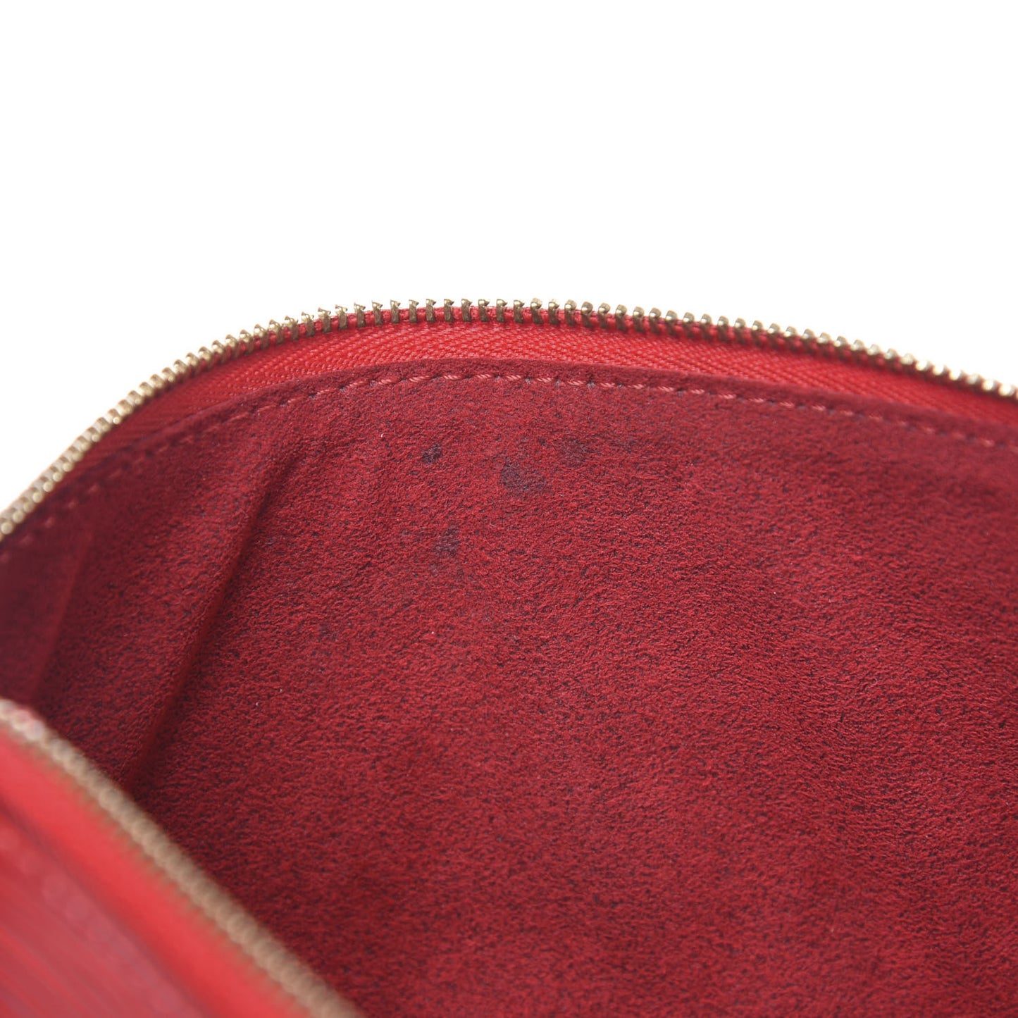 Epi Pochette Accessories 21 Castillan Red