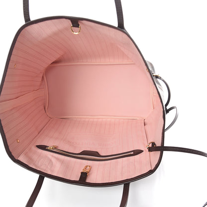 Louis Vuitton Damier Ebene Neo Neverfull MM Rose Ballerine 4 of 9