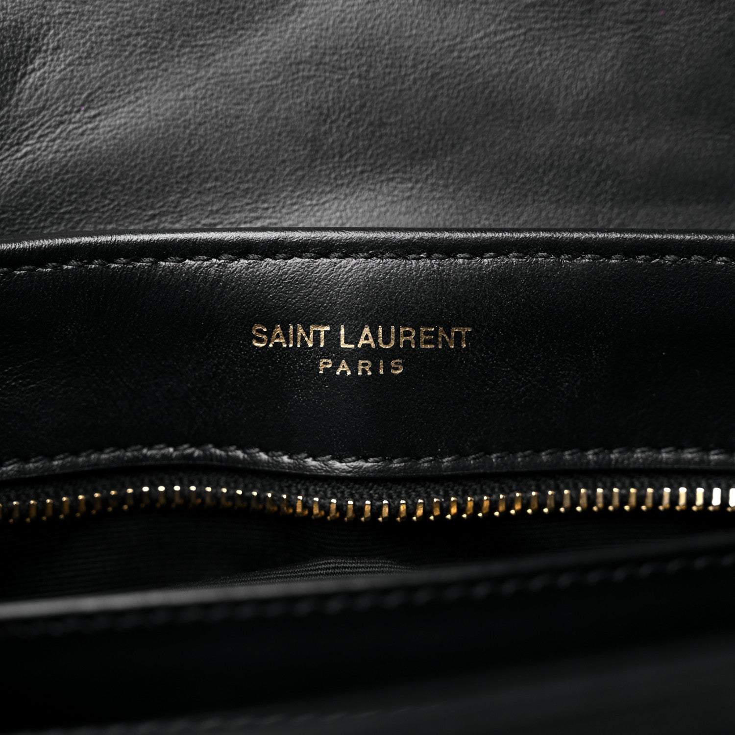 Saint Laurent Calfskin Y Quilted Monogram Toy Loulou Crossbody Bag Black 6 of 11