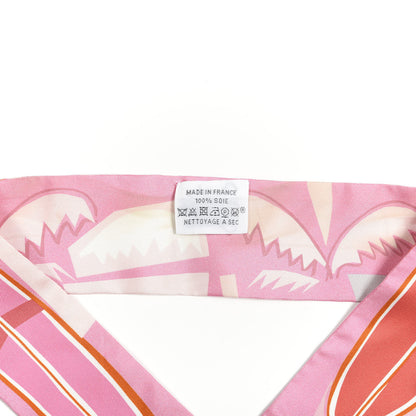 Hermes Silk Sea Surf and Fun Twilly Rose Rouge Corail 2 of 4