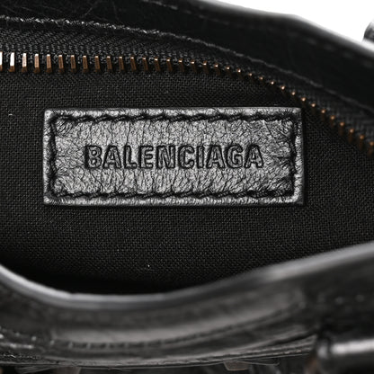 Balenciaga Agneau Arena Classic Hardware Nano Le City Black 6 of 10