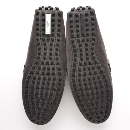 Louis Vuitton Men's Suede Hockenheim Loafers 8.5 Grey 5 of 12