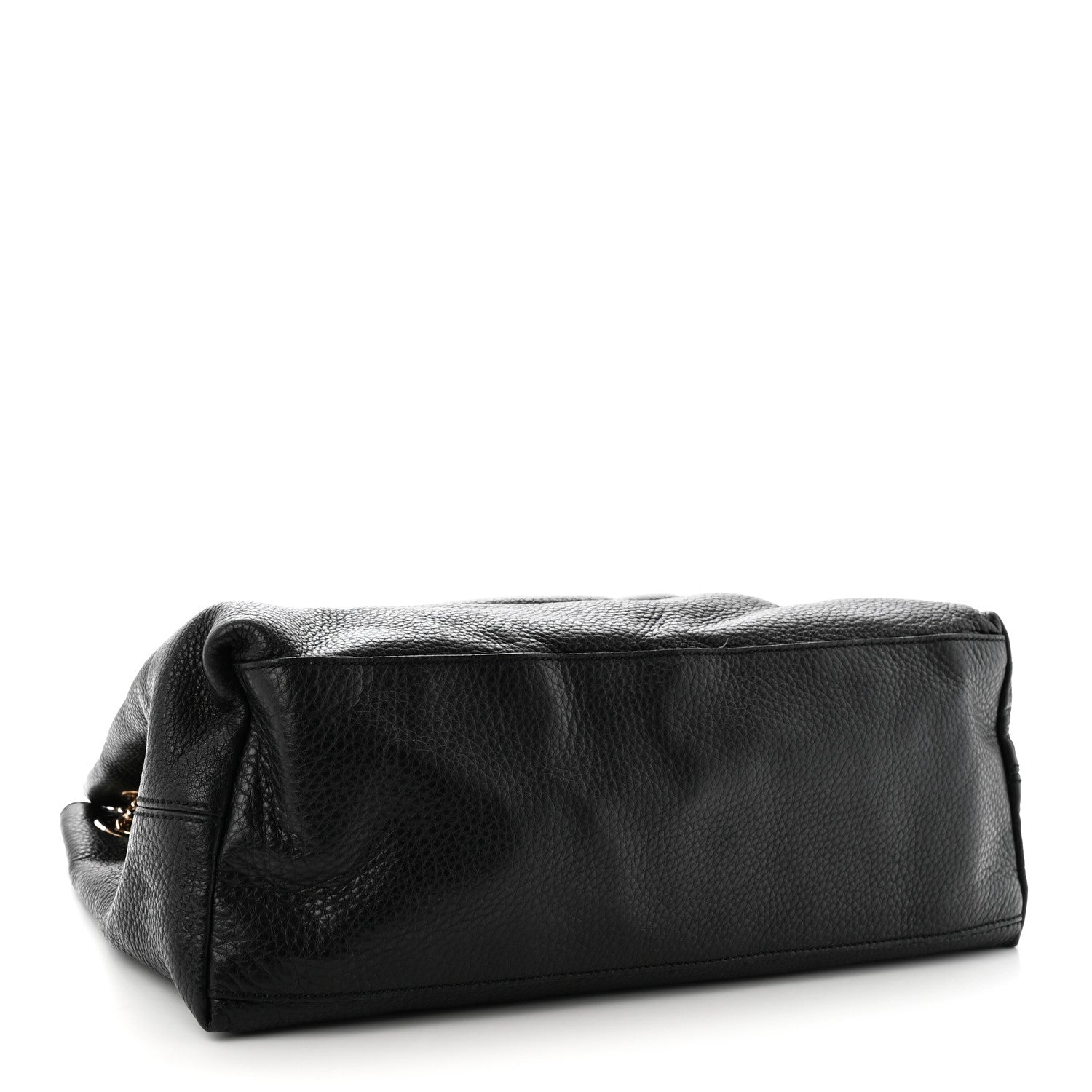 Gucci Pebbled Calfskin Medium Soho Chain Shoulder Bag Black 4 of 10