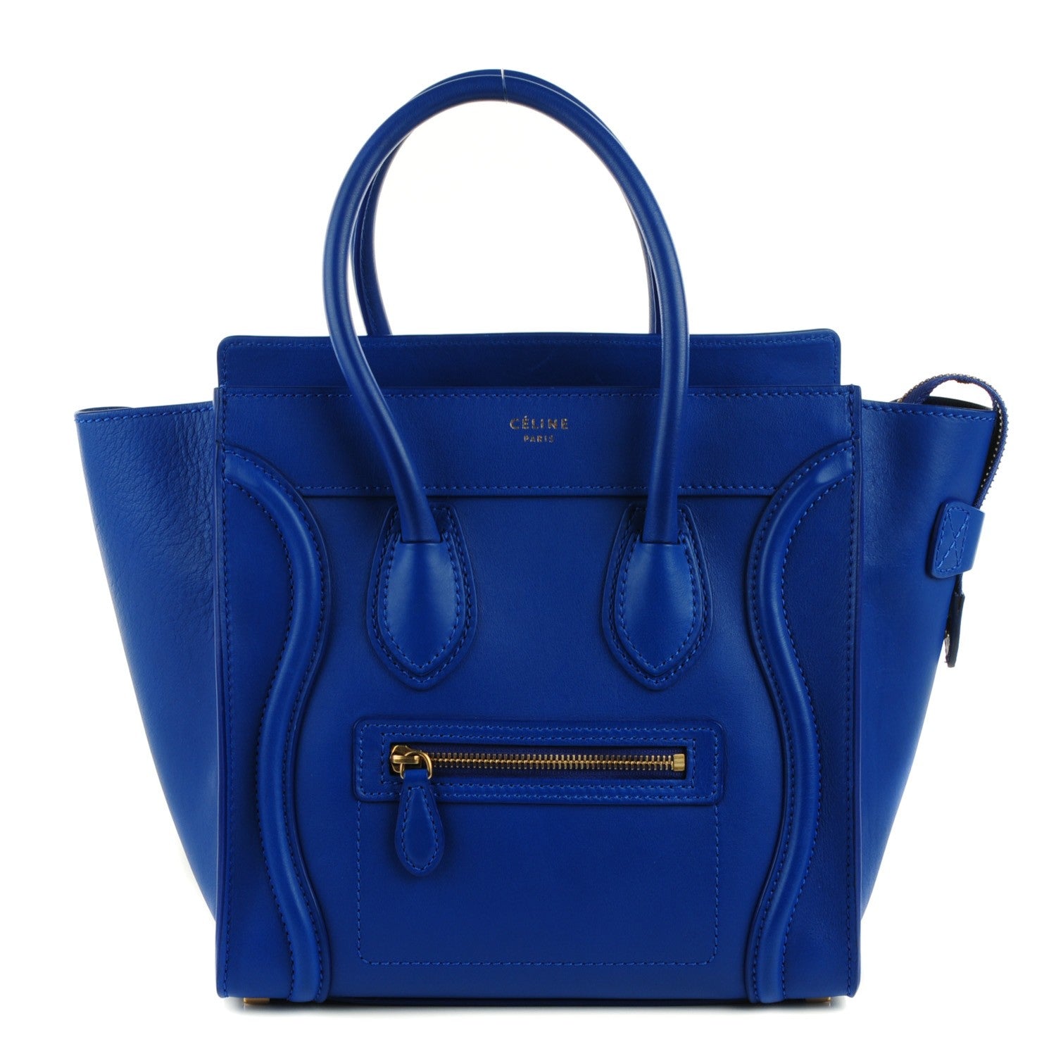 Celine Smooth Calfskin Micro Luggage Royal Blue 1 of 8