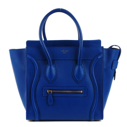Celine Smooth Calfskin Micro Luggage Royal Blue 1 of 8