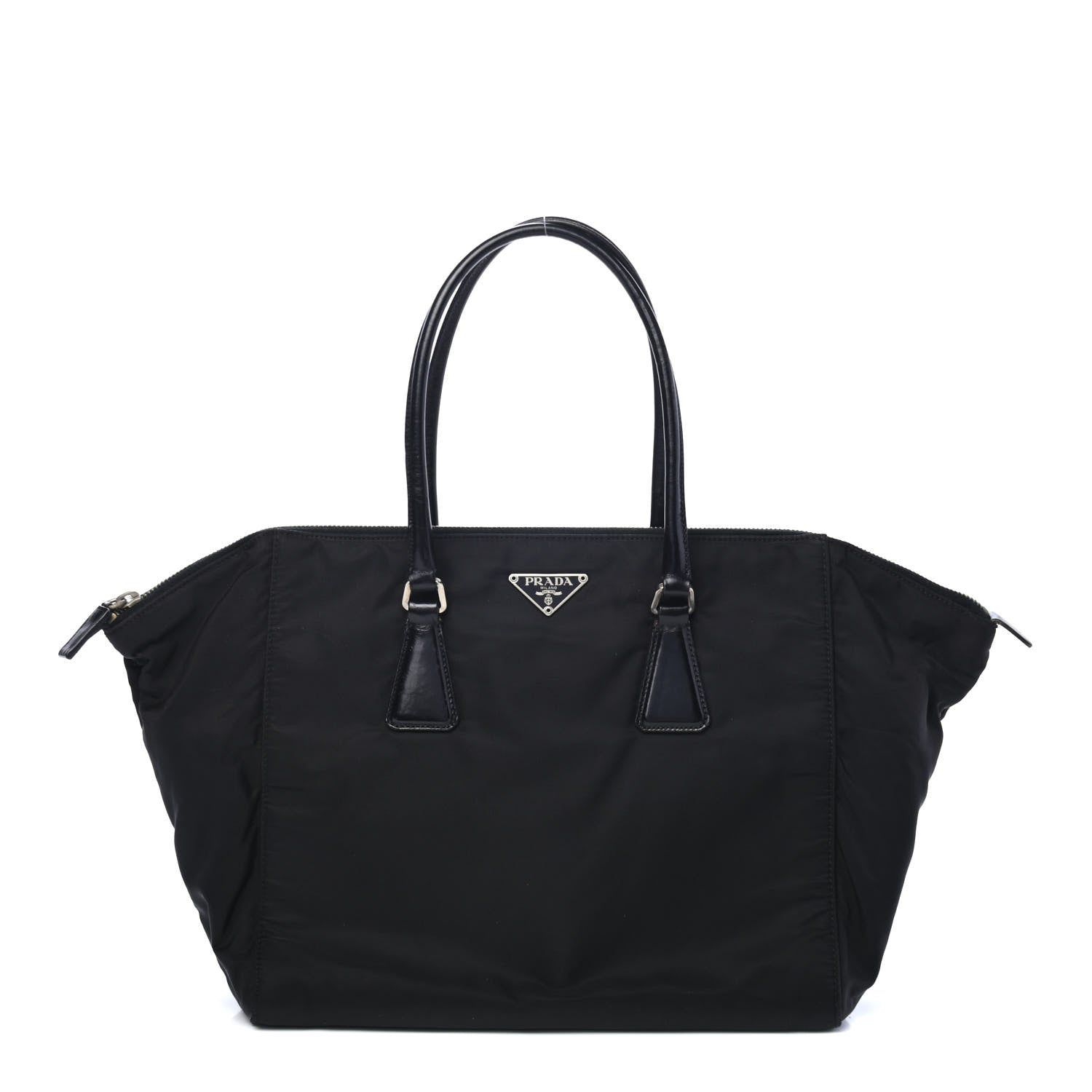 Prada Tessuto Nylon Soft Calf Tote Black 1 of 4