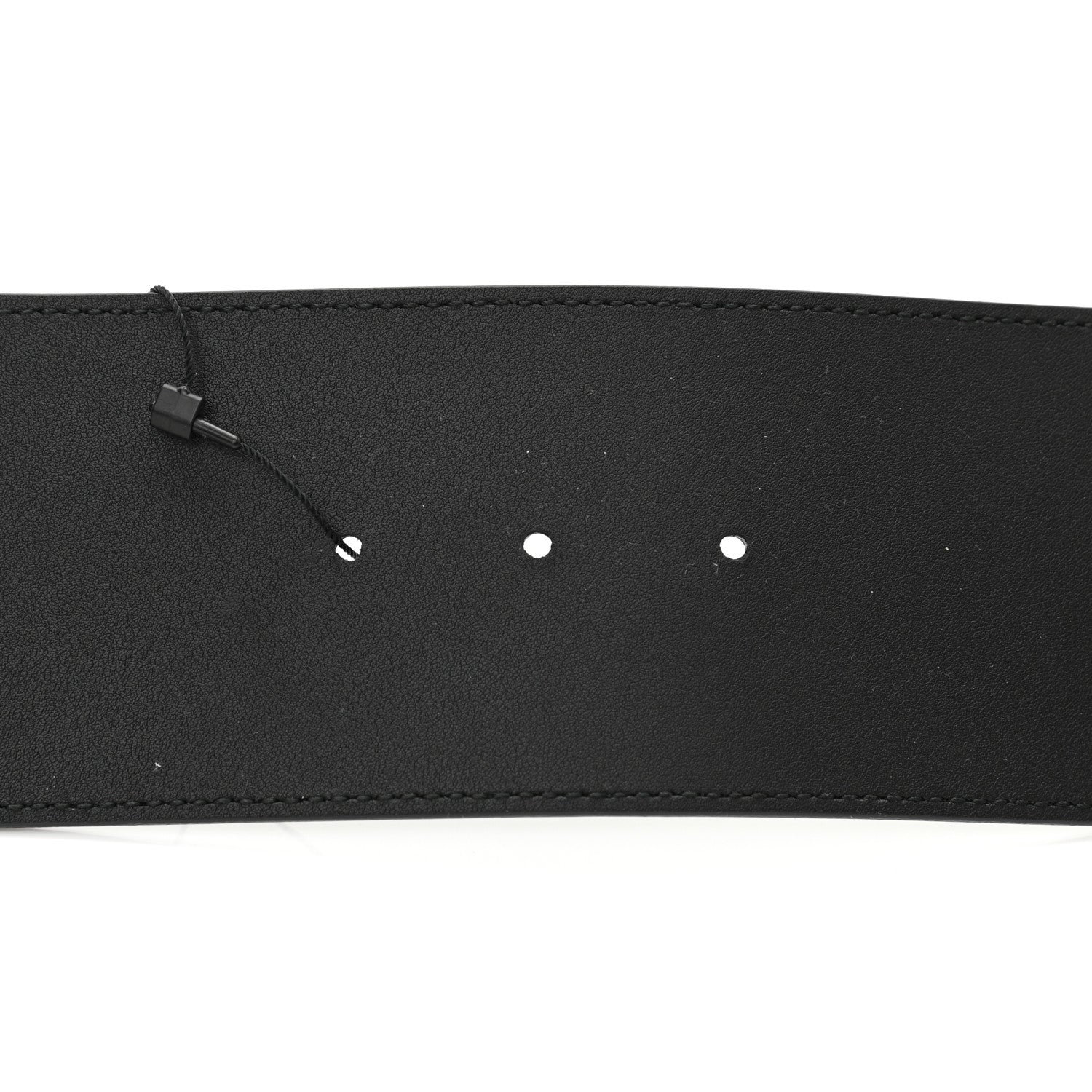 Gucci Moon Calfskin Pearl Double G 70mm Belt 85 34 Black Cream 3 of 5