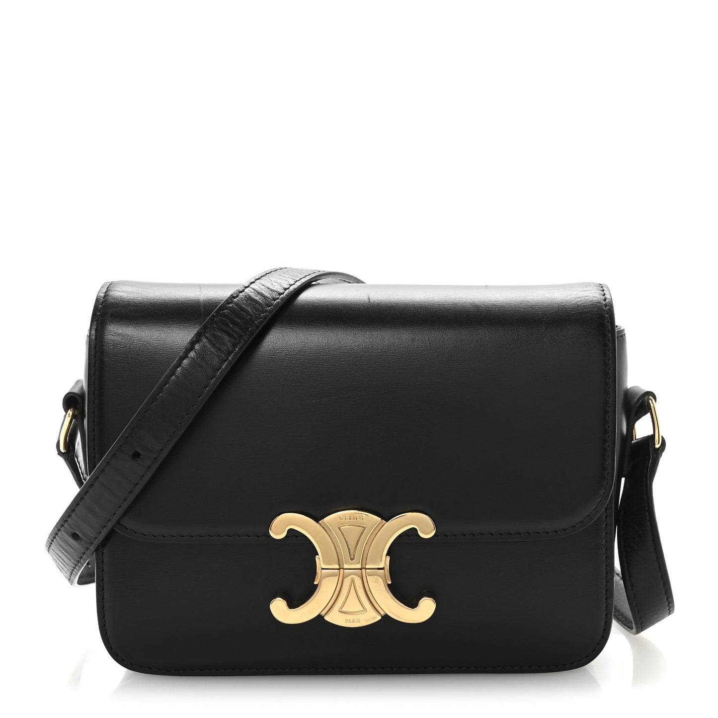 Shiny Calfskin Teen Triomphe Black